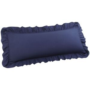 Microfiber Ruffle Body Pillowcases 1 Pc Envelope 20"x54" Navy Blue